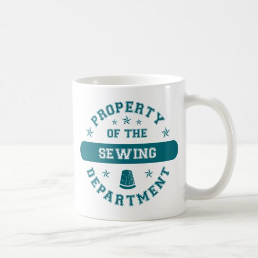 Eigentum der nähenden Abteilung Kaffeetasse (Rechts)