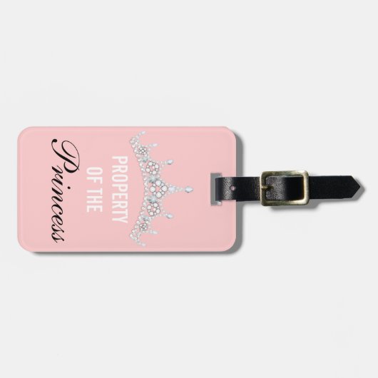 Eigentum der Prinzessin Tiara Gepäckmarke Gepäckanhänger (Vorderseite horizontal)