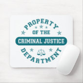 Eigentum der Strafjustiz-Abteilung Mousepad (Mit Mouse)