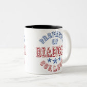 Eigentum der Uni Bianchi Zweifarbige Tasse (VorderseiteRechts)