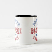 Eigentum der Uni Bianchi Zweifarbige Tasse (Mittel)