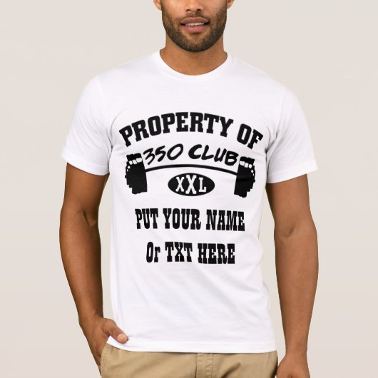 Eigentum des angepassten T-Shirts 350 Mannes des (Vorderseite)