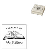 Eigentum des benutzerdefinierten Lehrernamen Offen Gummistempel (Stempel)