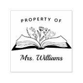 Eigentum des benutzerdefinierten Lehrernamen Offen Permastempel (Design)