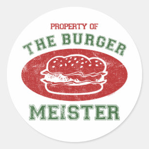 Eigentum des Burgers Meister Runder Aufkleber