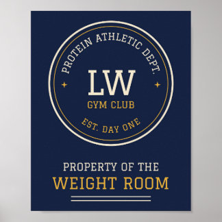 Eigentum des Gewichtsraum-Teams Gym Poster