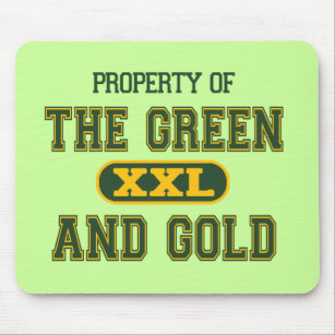 Eigentum des Grüns und des Gold1 Mousepad