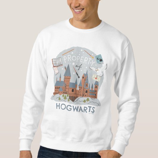Eigentum des Hogwarts-Cartoon-Grafiken Sweatshirt (Vorderseite)