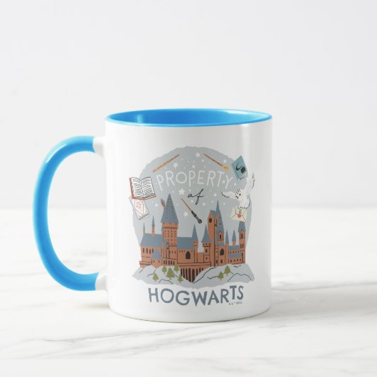 Eigentum des Hogwarts-Cartoons Grafik Tasse (Links)