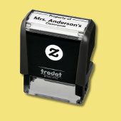 Eigentum des Lehrernamens Permastempel