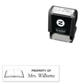 Eigentum des Lehrers Name Book Class Permastempel (Beispiel)