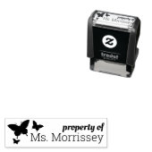 Eigentum des Lehrers Name Klasse Butterfly Permastempel (Beispiel)