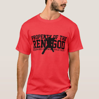"EIGENTUM des RENEGOD" roter T - Shirt