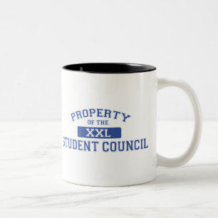 Eigentum des Studenten-Rates XXL Zweifarbige Tasse