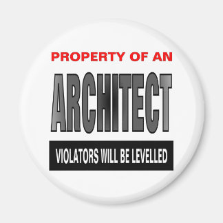 Eigentum eines Architekten Magnet