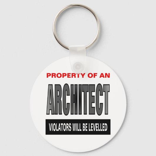 Eigentum eines Architekten Schlüsselanhänger (Vorderseite)