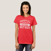 Eigentum eines Badass Gabelstaplerbetreibers T-Shirt (Vorne ganz)