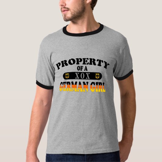 Eigentum eines deutschen Mädchens T-Shirt (Vorderseite)