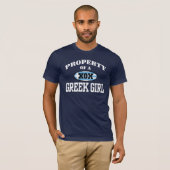 Eigentum eines griechischen Mädchens T-Shirt (Vorne ganz)