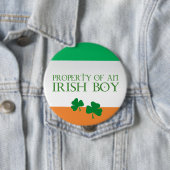 Eigentum eines irischen Jungen Button (Beispiel)
