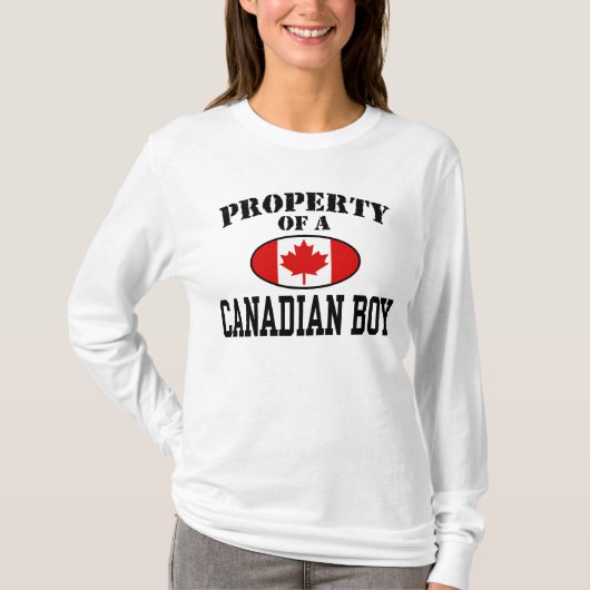 Eigentum eines kanadischen Jungen T-Shirt (Vorderseite)