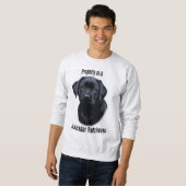 Eigentum eines Labradors - I Liebe mein Labrador Sweatshirt (Vorne ganz)