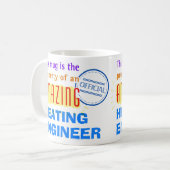 Eigentum eines Phantastischen Heizingenieurs Kaffeetasse (Vorderseite Links)