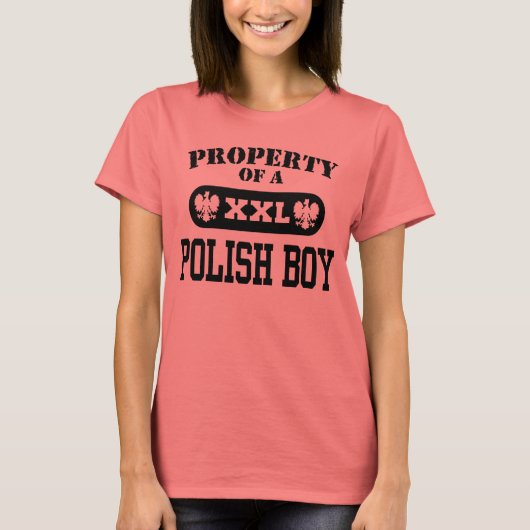 Eigentum eines polnischen Jungen T-Shirt (Vorderseite)