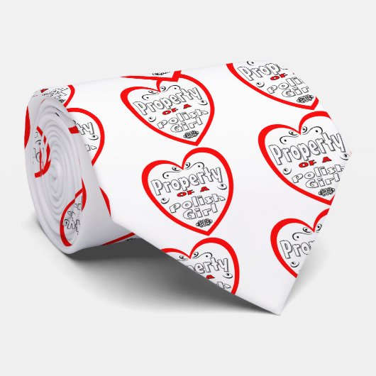 Eigentum eines polnischen Mädchens Krawatte (Gerollt)