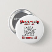 Eigentum eines Schlagzeugers Button (Vorne & Hinten)