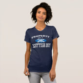 Eigentum eines schottischen Jungen T-Shirt (Vorne ganz)