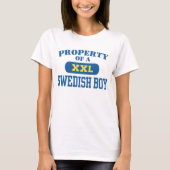 Eigentum eines schwedischen Jungen T-Shirt (Vorderseite)