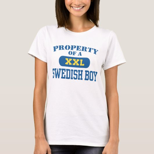 Eigentum eines schwedischen Jungen T-Shirt (Vorderseite)