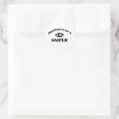 Eigentum eines SNIPERS Runder Aufkleber (Tasche)