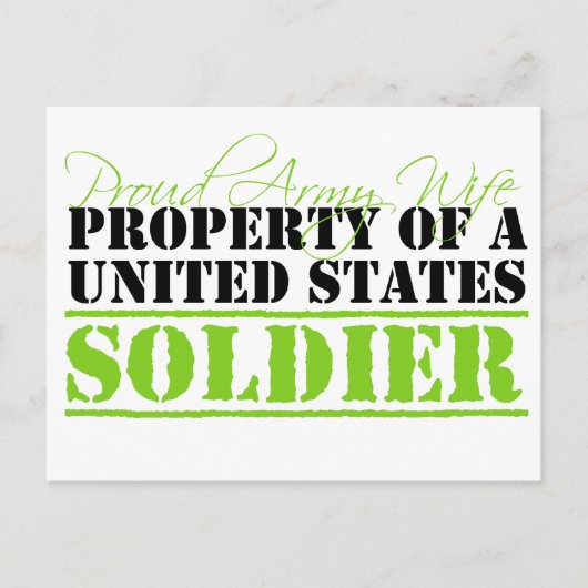 Eigentum eines Soldaten Postkarte (Vorderseite)