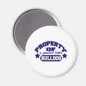 Eigentum eines Spolied Bulldog Magnet (Vorderseite/Rückseite)