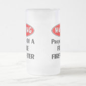 Eigentum eines weiblichen Feuerwehrmanns Mattglas Bierglas (Mittel)