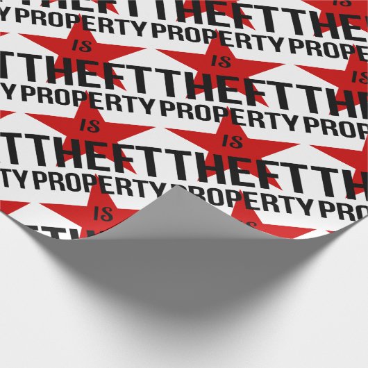 Eigentum ist Diebstahl - Geschenkpapier (Ecke)