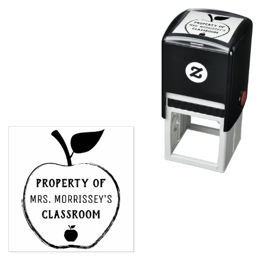 Eigentum | PERSONALISIERT | Apple Permastempel (Beispiel)