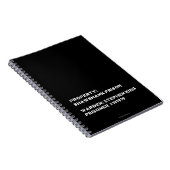 Eigentum: Shawshank Gefängnis Notizblock (Rechte Seite)