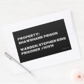 Eigentum: Shawshank Gefängnis Rechteckiger Aufkleber (Umschlag)