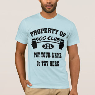 Eigentum von 500 Verein XXL bemannt amerikanisches T-Shirt