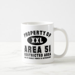 Eigentum von Bereich 51 Kaffeetasse