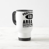 Eigentum von Bereich 51 Reisebecher (Vorderseite Links)