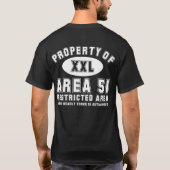 Eigentum von Bereich 51 T-Shirt (Rückseite)
