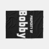Eigentum von Bobby Funny Bachelorette Geschenke fü Fleecedecke (Vorderseite (Horizontal))