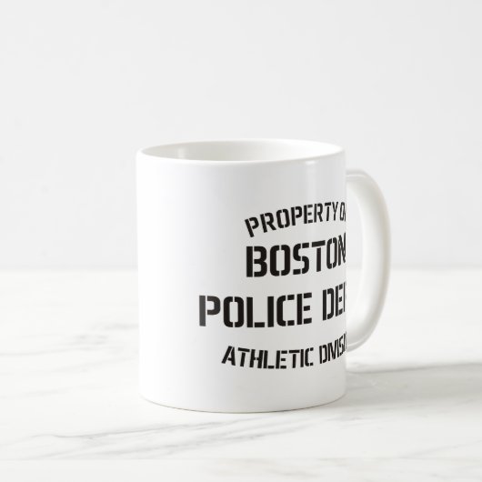 Eigentum von Boston-Polizei-Abteilung Kaffeetasse (VorderseiteRechts)