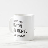 Eigentum von Boston-Polizei-Abteilung Kaffeetasse (Vorderseite Links)