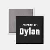Eigentum von Dylan Funny Bachelorette Geschenke fü Magnet (Vorderseite/Rückseite)
