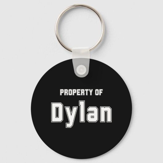 Eigentum von Dylan Funny Bachelorette Geschenke fü Schlüsselanhänger (Vorderseite)